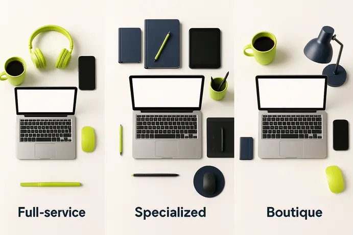 סוגי סוכנויות דיגיטל