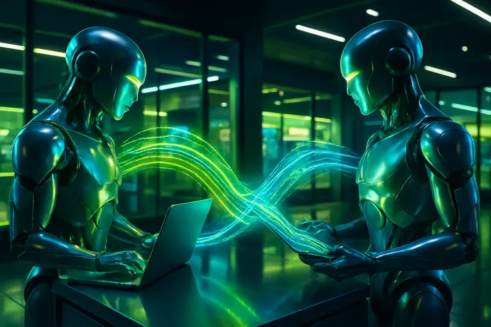 מסחר דיגיטלי המתנהל בין סוכני AI של מותגים וצרכנים