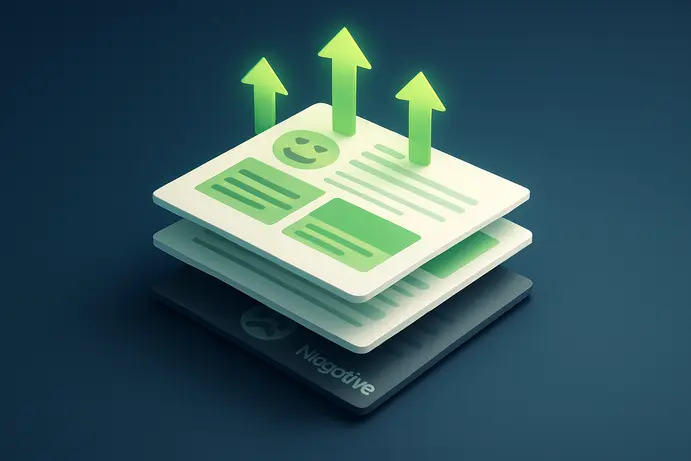 אסטרטגיית דחיקת תוכן שלילי