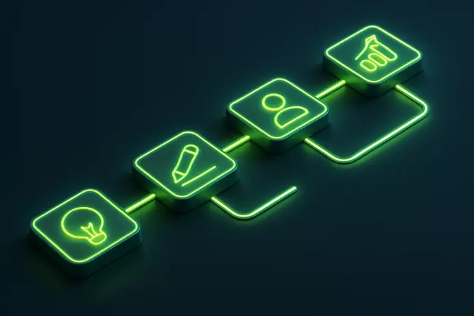 תהליך עבודה בניהול קמפיינים חכמים