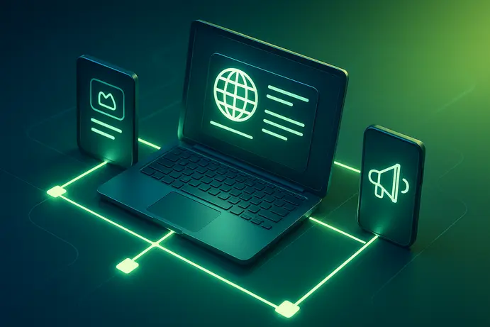 מערכת אקוסיסטם דיגיטלית לחיבור בין אתר ותוכן