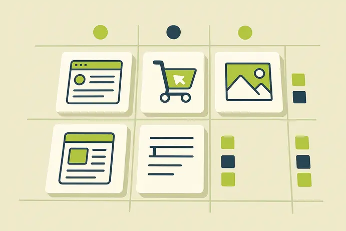 טבלת השוואה בין סוגי אתרים