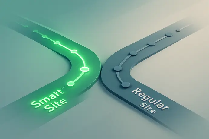 בחירה בין אתר רגיל לאתר חכם