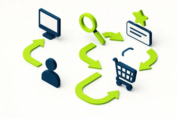 ארכיטקטורת אתר ומסע לקוח